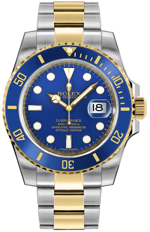 yellow gold rolex submariner replica watch