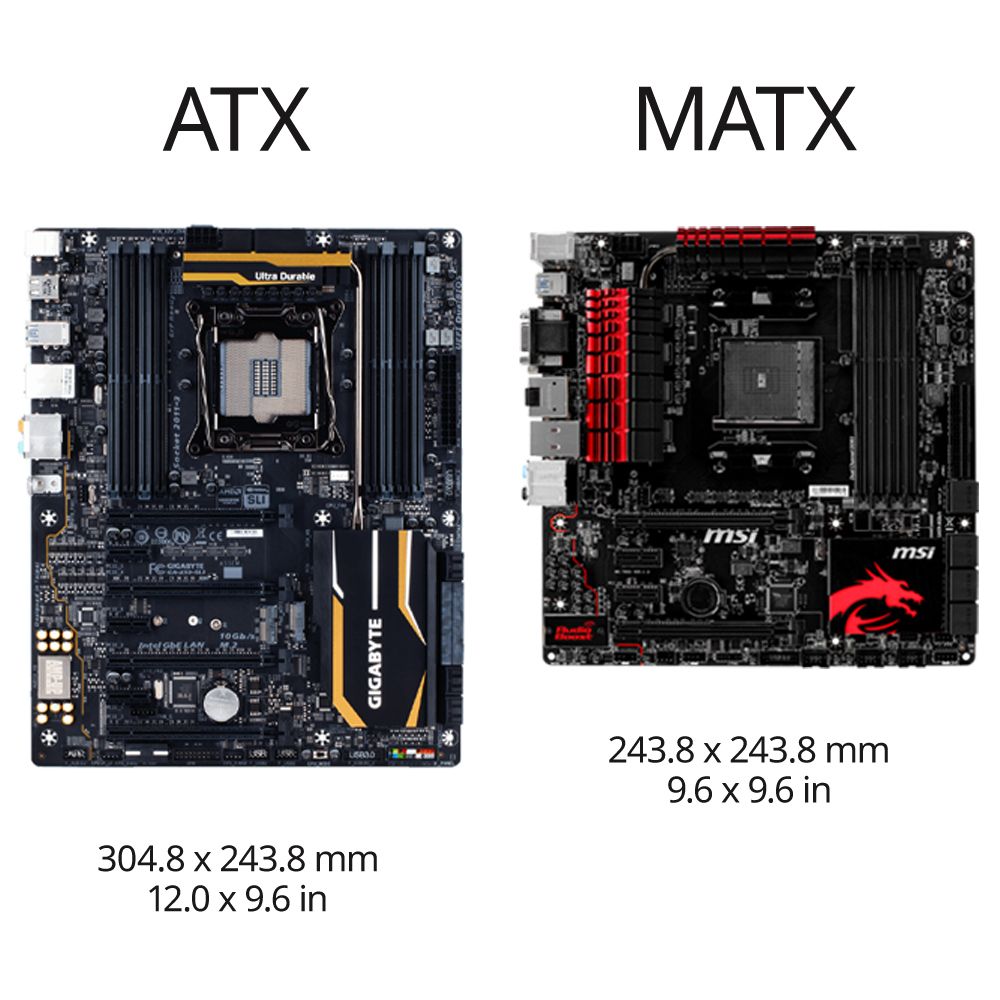 Плата микро атх. Материнская плата ATX Mini ATX. Форм-фактор материнской платы ATX. MATX материнская плата Размеры. Форм фактор АТХ размер корпуса.