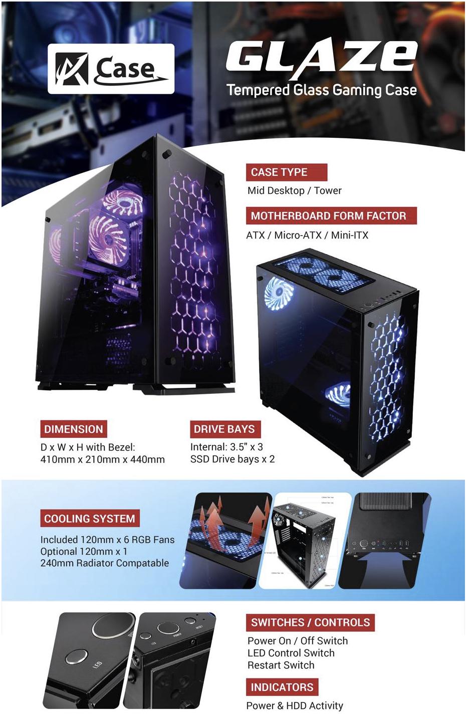 Image result for ACase Glaze RGB Gaming Case