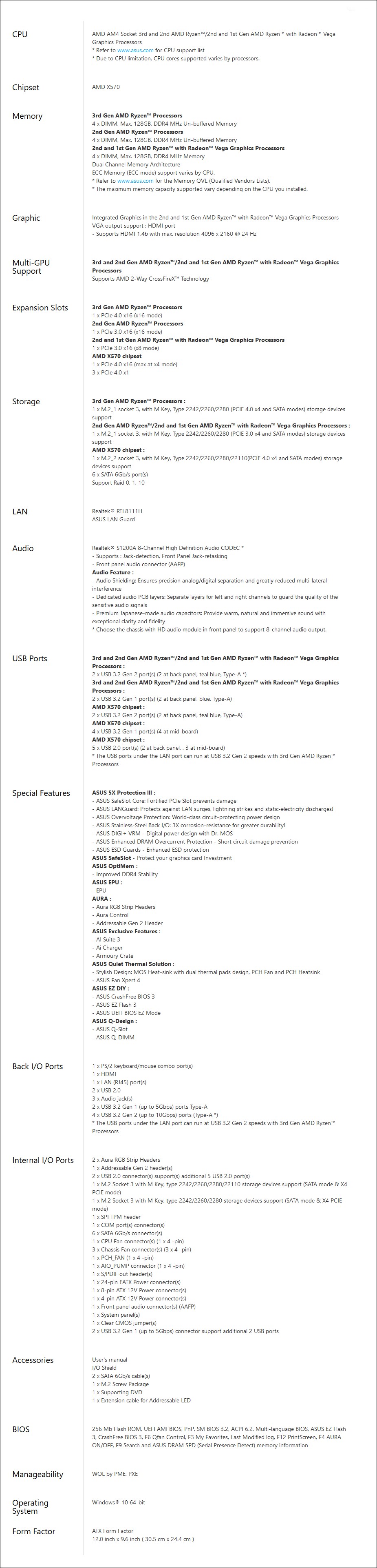 ASUS PRIME X570-P/CSM AM4 ATX Motherboard - Overview 2